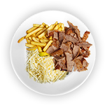 Fries, Cheese & Kebab Meat 