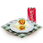 Chicken Pakora Wrap Meal 