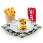 Vegetable Pakora Wrap Meal 