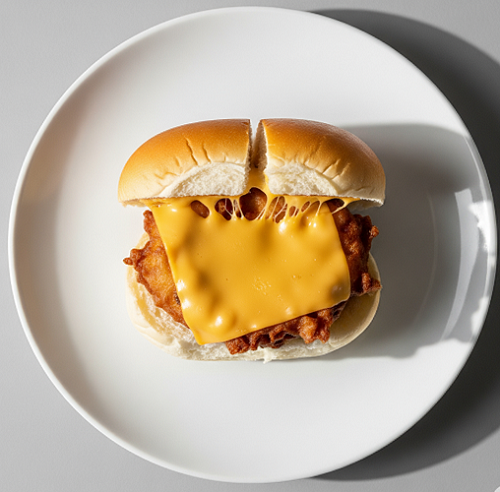 Roll, Fritter & Cheese 